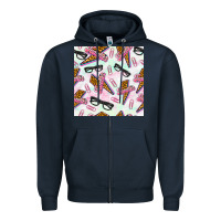 Navy teacher thunderbolt and glasses Zipper Hoodie - BundleAndBundleShop