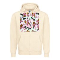 Sandshell teacher thunderbolt and glasses Zipper Hoodie - BundleAndBundleShop