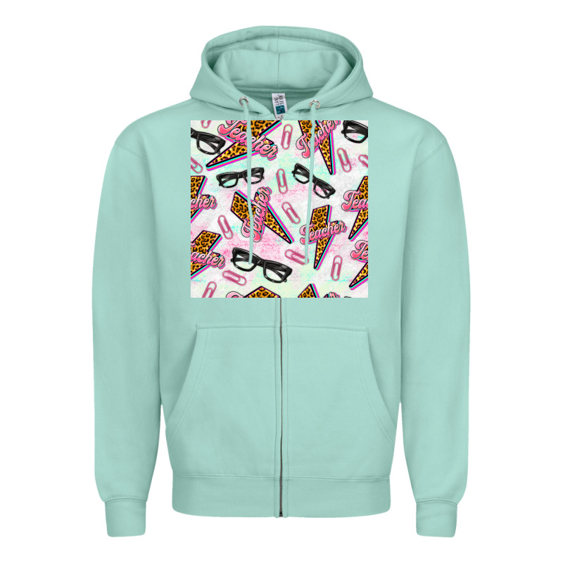 Teacher Thunderbolt And Glasses Zipper Hoodie by BundleAndBundleShop | Teevron