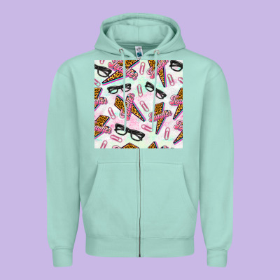 Teacher Thunderbolt And Glasses Zipper Hoodie Designed By Bundleandbundleshop