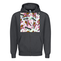 Smoke teacher thunderbolt and glasses Zipper Hoodie - BundleAndBundleShop