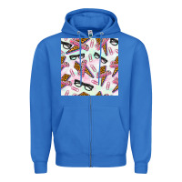 True Royal teacher thunderbolt and glasses Zipper Hoodie - BundleAndBundleShop