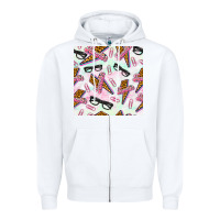 White teacher thunderbolt and glasses Zipper Hoodie - BundleAndBundleShop