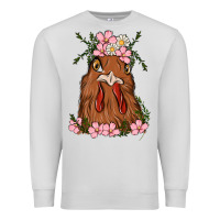 Dove Grey chicken Premium Sweatshirt - MaliasSmallBusiness