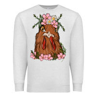Oatmeal Heather chicken Premium Sweatshirt - MaliasSmallBusiness