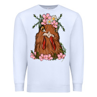 White chicken Premium Sweatshirt - MaliasSmallBusiness