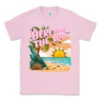 Bubblegum Pink here comes the sun Classic Tee - JahusDesignShop