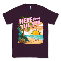 Plum here comes the sun Classic Tee - JahusDesignShop