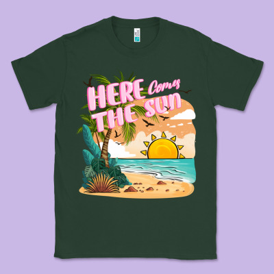 Here Comes The Sun Classic Tee Designed By Jahusdesignshop