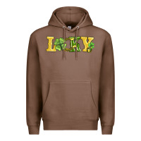 Chestnut lucky horseshoe and four leaf clover Premium Hoodie - AdoDesignShop
