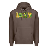 Coffee lucky horseshoe and four leaf clover Premium Hoodie - AdoDesignShop