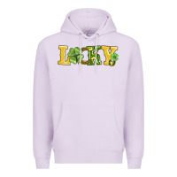 Lilac lucky horseshoe and four leaf clover Premium Hoodie - AdoDesignShop