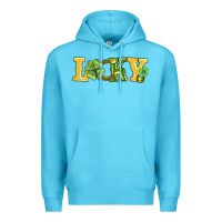 Ocean Blue lucky horseshoe and four leaf clover Premium Hoodie - AdoDesignShop