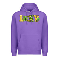 Purple lucky horseshoe and four leaf clover Premium Hoodie - AdoDesignShop