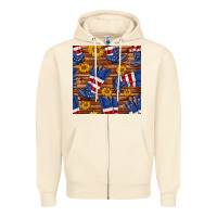 Sandshell america western boots and sunflower seamless pattern Zipper Hoodie - BundleAndBundleShop
