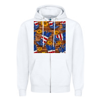 White america western boots and sunflower seamless pattern Zipper Hoodie - BundleAndBundleShop