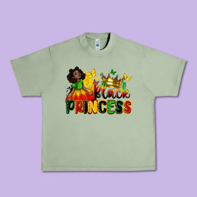 Black Princess Juneteenth Urban Heavy Tee Designed By Zillion Design Studio