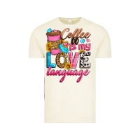 Coffee Is My Love Language Vintage Tee | Teevron