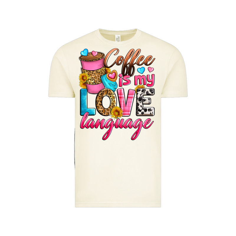 Coffee Is My Love Language Vintage Tee by Zillion Design Studio | Teevron