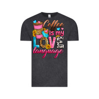 Vintage Black coffee is my love language Vintage Tee - Zillion Design Studio