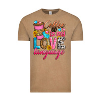 Vintage Coffee coffee is my love language Vintage Tee - Zillion Design Studio