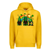 Lemon St. Patrick's afro gnomies with rainbow Premium Hoodie - BundleAndBundleShop