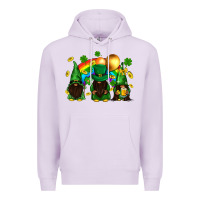 Lilac St. Patrick's afro gnomies with rainbow Premium Hoodie - BundleAndBundleShop