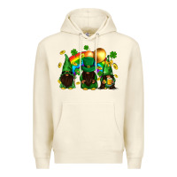 Sandshell St. Patrick's afro gnomies with rainbow Premium Hoodie - BundleAndBundleShop