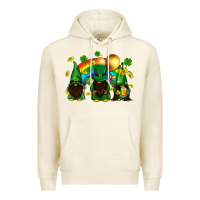 Tofu St. Patrick's afro gnomies with rainbow Premium Hoodie - BundleAndBundleShop