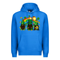 True Royal St. Patrick's afro gnomies with rainbow Premium Hoodie - BundleAndBundleShop