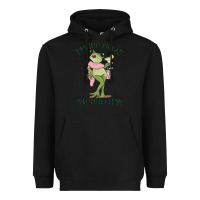 Black i'm too much go find less boujee frog Heavyweight Hoodie - MaliasSmallBusiness