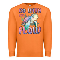 Carrot go with flow turtle Premium Sweatshirt - MaliasSmallBusiness