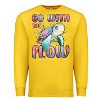 Lemon go with flow turtle Premium Sweatshirt - MaliasSmallBusiness