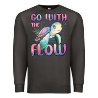Smoke go with flow turtle Premium Sweatshirt - MaliasSmallBusiness