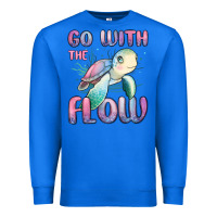 True Royal go with flow turtle Premium Sweatshirt - MaliasSmallBusiness