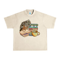 Sandshell owl and books Urban Heavy Tee - BarkalooDesign