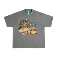 Tornado owl and books Urban Heavy Tee - BarkalooDesign