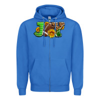 True Royal joy with football ball and sunflower ado Zipper Hoodie - AdoDesignShop
