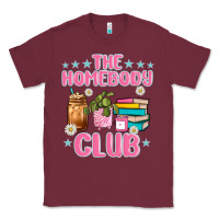 Burgundy the homebody club Classic Tee - JahusDesignShop