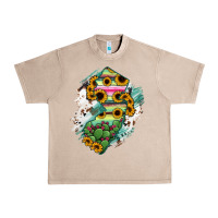 French Oak New jersey State Map Urban Heavy Tee - RanaPortraitStore
