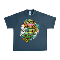 Midnight Navy New jersey State Map Urban Heavy Tee - RanaPortraitStore
