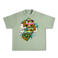 Oil Green New jersey State Map Urban Heavy Tee - RanaPortraitStore