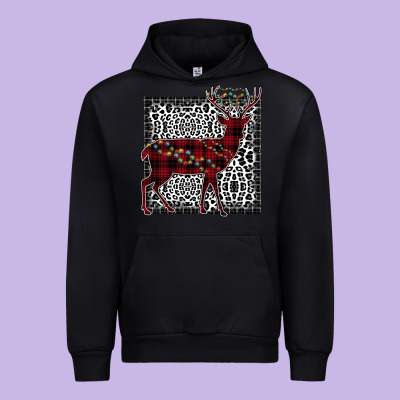 Christmas Deer Urban Hoodie Designed By Bettercallsaul