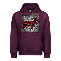 Mauve Wine Christmas Deer Urban Hoodie - Bettercallsaul