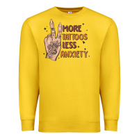 Lemon more tattoos less anxiety Premium Sweatshirt - MaliasSmallBusiness