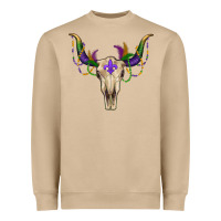 Mushroom mardi gras bullskull Heavyweight Sweatshirt - RanaPortraitStore
