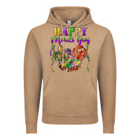 Vintage Coffee Happy Mardi Gras Fleur De Lis King Cake Crawfish Vintage Hoodie - RanaPortraitStore