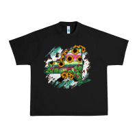 Black New York State Map Urban Heavy Tee - RanaPortraitStore