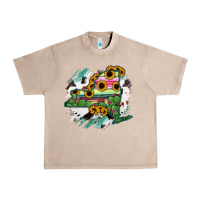French Oak New York State Map Urban Heavy Tee - RanaPortraitStore
