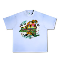Grape Ice New York State Map Urban Heavy Tee - RanaPortraitStore